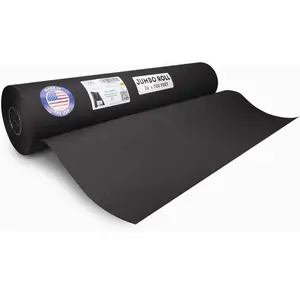 Jumbo Roll Black Kraft Paper 36" x 8400" (700 feet) - USA-Made Craft Paper Roll 45 lb Thickness - Black Kraft Paper for Art and Crafts - Wrapping Paper for Gifts, Moving and Packing