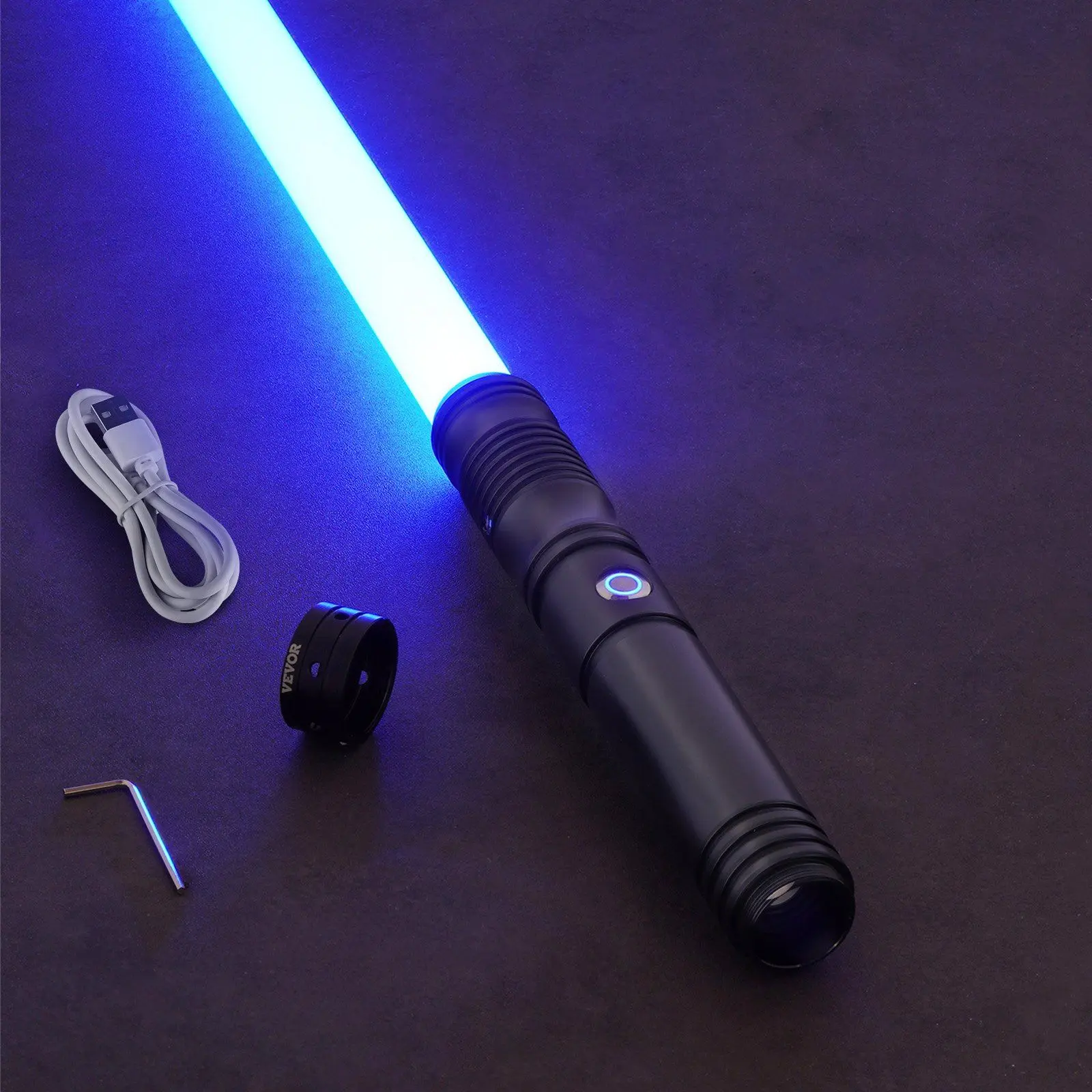 Unisex Dueling Lightsaber (Spring New Arrivals) - 40in Size, 12 RGB LED Lights, 16 Sounds, Rechargeable Battery, Metal Handle, Ideal for Adults, Halloween, Christmas, Dueling Light Saber, 40" Size