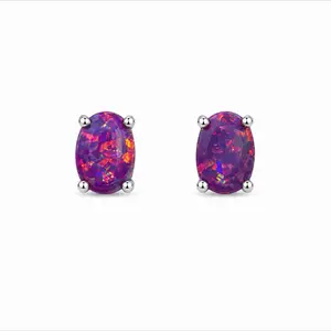 Black and red fire opal