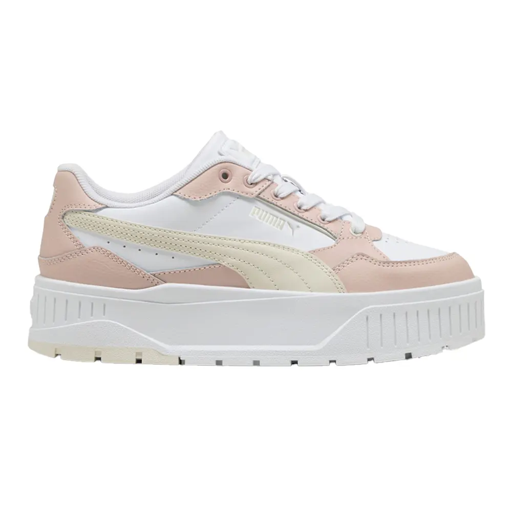 PUMA Womens Karmen Ii Idol Lace Up Sneakers Shoes Casual - Pink, White PUMA Womens Karmen Ii Idol Lace Up Sneakers Shoes Casual - Pink, White