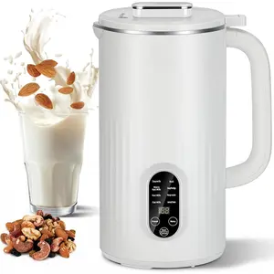 Kuhuz Nut Milk Maker,32oz Automatic Soy Milk Machine For Homemade Almond,Oat,Coconut  Based & Non-Dairy Beverages,12H Time Delay,Auto-Clean,Keep Warm,Cream White