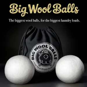 XXL 4in Wool Dryer Balls - The Internets Largest Wool Dryer Balls, For Your Laundry