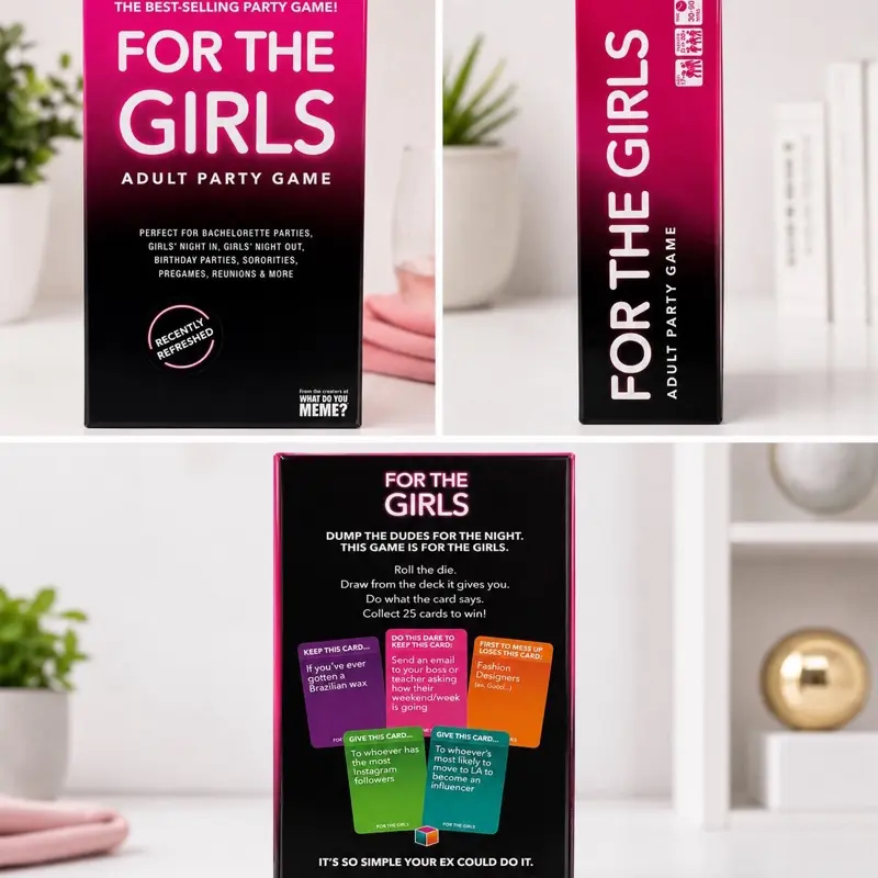 What Do You Meme? For Girls Adult Fast-Paced Party Game, Easy to Learn for Birthdays, Sleepovers, Entertaining Dares