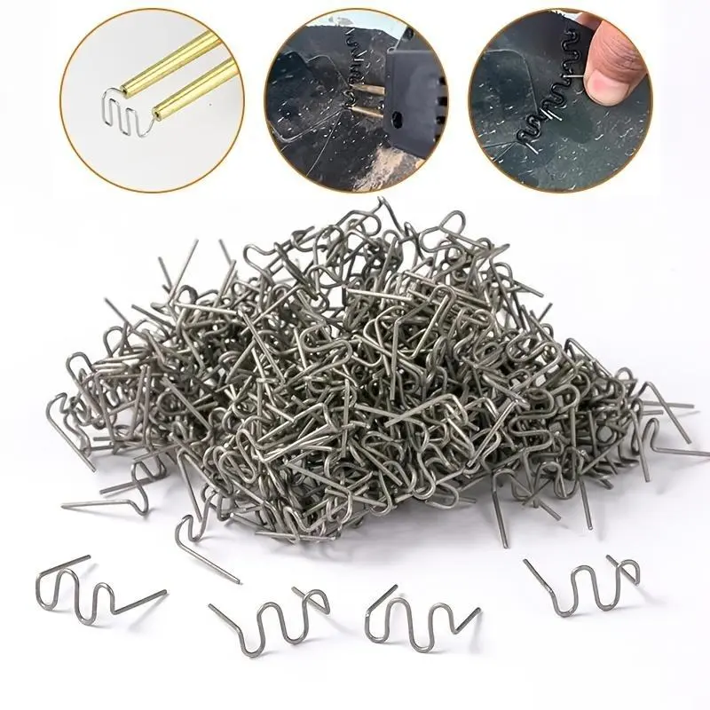 100 hot melt nails for automotive plastic repair machine, suitable for plastic welding machine, body bumper repair welding machine, Plastic Welder