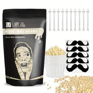 Nose Wax Beans Kit, Hard Wax Beads, 1 Count Nose Hair Removal Kit, Nose Hair Removal Products, Personal Care Products for Men, Cosmetic