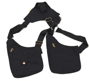 Canvas Utility Vest Bag Unisex Festival Holster bag