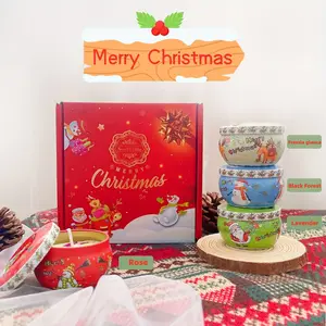 [4pcs Candle Set] 4pcs Aroma Candle Set, 4 Fragrances: Rose, Black Forest, Orchid, Rose, Product Candles for Purchase, Bathing, Yoga, and Holiday Gifts, Mother's Day Gift, Christmas Gift Decoration