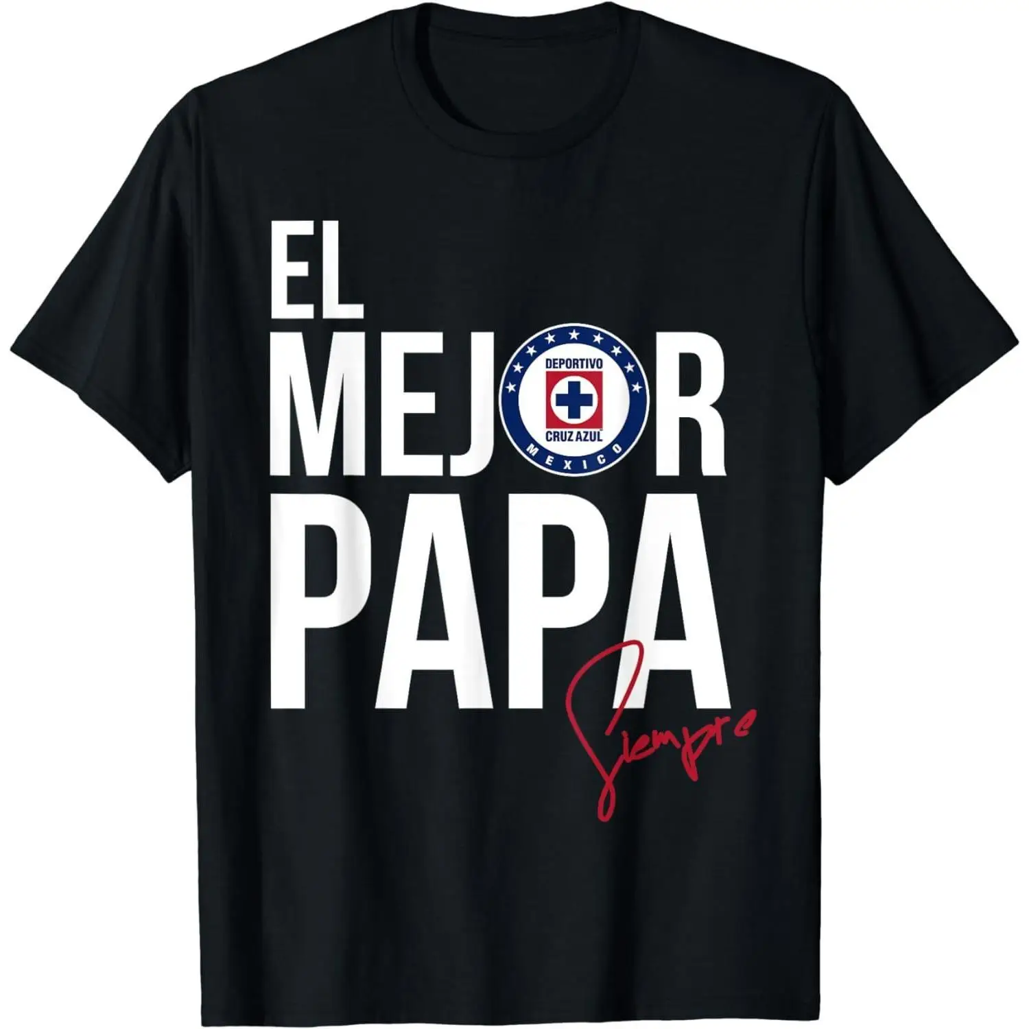 graphictees - [100% Cotton] Cotton Short Sleeve Cruz Azul Sports T-Shirt for Men Women PAPA Shirt - golf ball