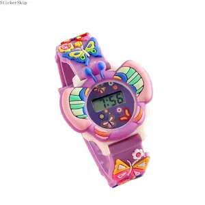 2026 New Creative Butterfly Electronic Watch, Stylish Casual Digital Wrist Watch with Durable Soft TPU Strap, Battery-Powered Lightweight Timepiece, Lovely Fashion Accessory, Perfect Birthday, Holiday and Daily Gift for Girls
