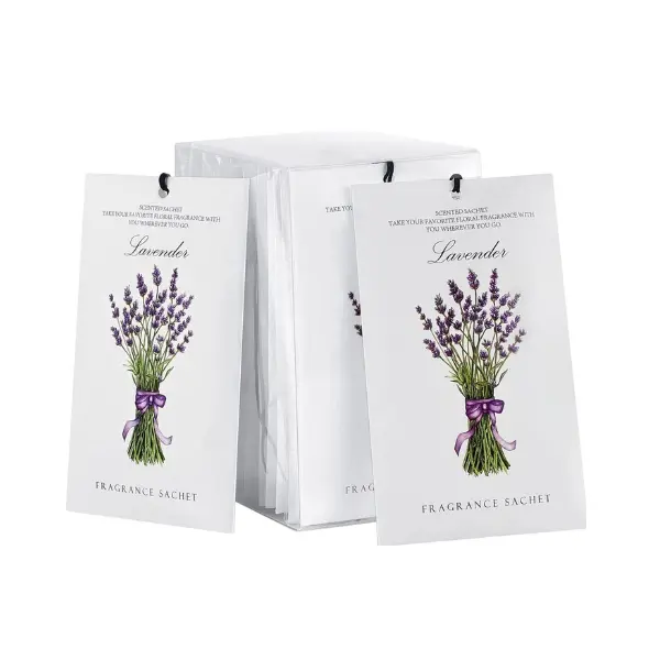 12 Pack Lavender Scented Sachets for Drawer & Closet, Odor Eliminator Air Freshener for Car, Shoes, Gym Bag, Suitcase, Long Lasting Home Fragrance