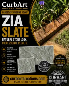 Zia Slate landscape curbing stamp