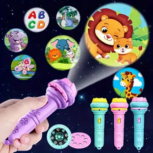 Mini Projection Flashlight for Kids, Educational Storytelling Toy, Party Light, Early Learning Tool, Visual Learning Tools, Holiday Gift Idea