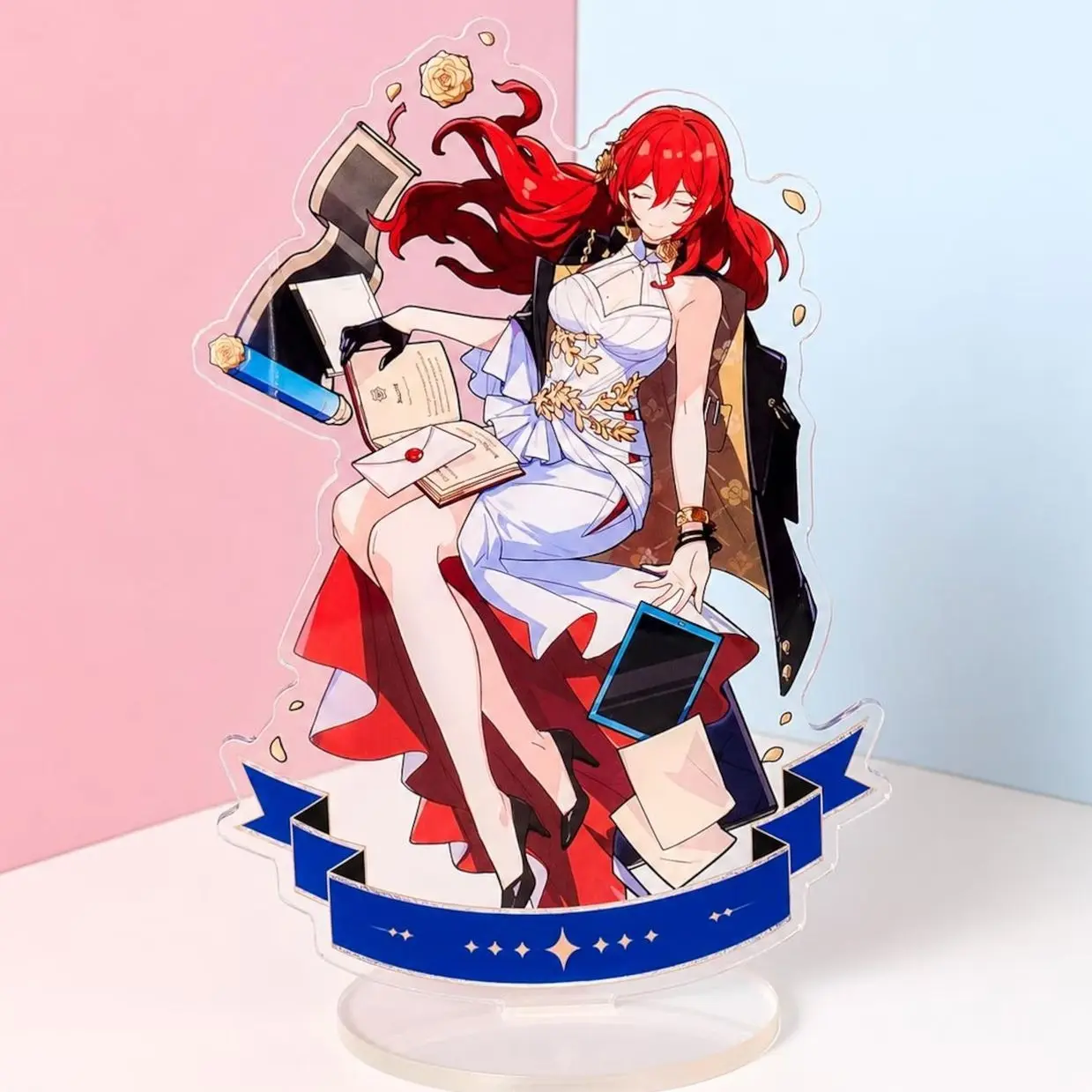 Honkai Star Rail Himeko Acrylic Standee, Desk Decor, Game Room Display Gift