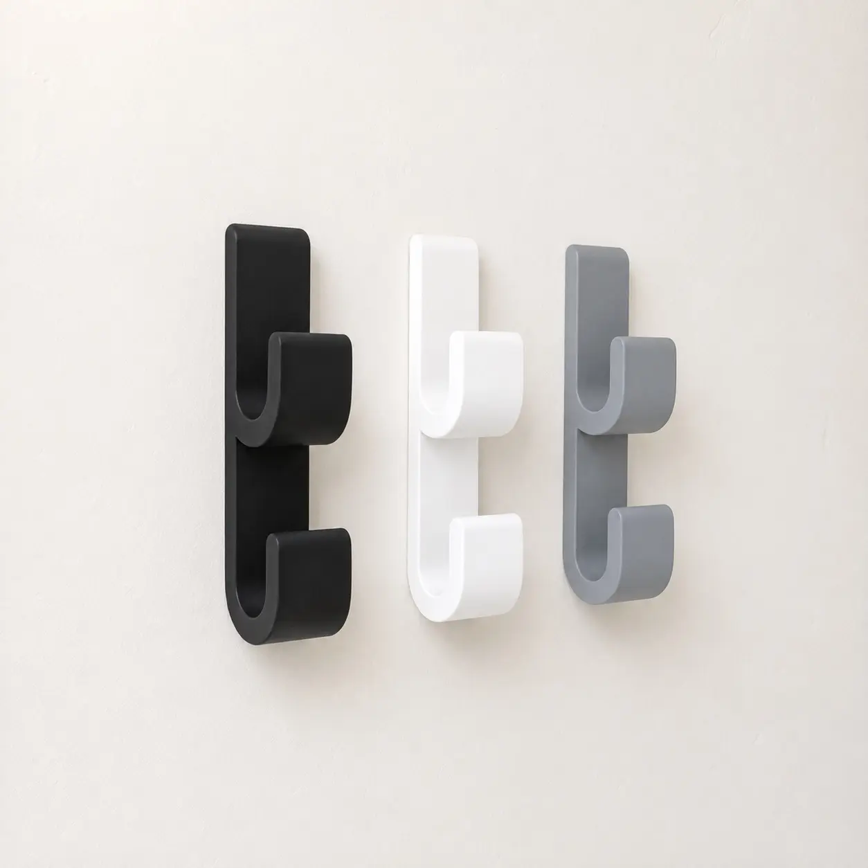 Double Curved Wall Hook | Modern Minimalist Hook | Wall Organizer