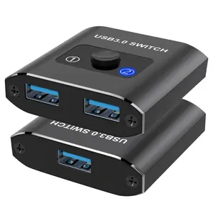 X-APT01  USB 3.0 Switch Selector - Bi-Directional 1 in 2 Out/ 2 in 1 Out, Share USB Devices Between 2 Computers for Printer, Keyboard, Scanner, Mouse - Compatible with Mac/Win/Linux