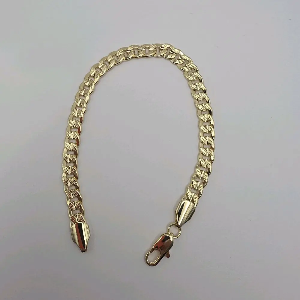 Cuban link New zise fashion bracelet 6.3MM GOLD-PLATED  fancy style