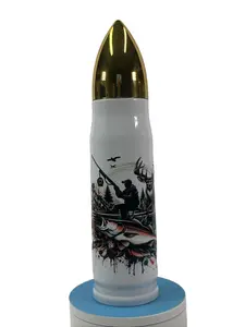 17 Oz. Bullet Shape Hunting and Fishing Themed Tumbler