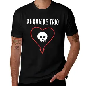 Alkaline Trio Band Mens T Shirts Cotton Short Sleeve T-Shirt Crew Neck Tees Casual Shirt