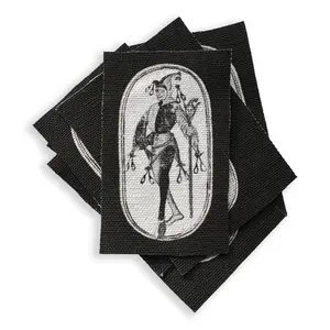 Jester Clown Sew-On Patch - Medieval Style Rectangular Patch for Jackets, Vests, Shirts, Backpacks or Bags - Affordable Cotton Fabric - 2.25x3.5"