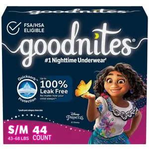 Goodnites Girls' Nighttime Bedwetting Underwear - S/M - 44ct