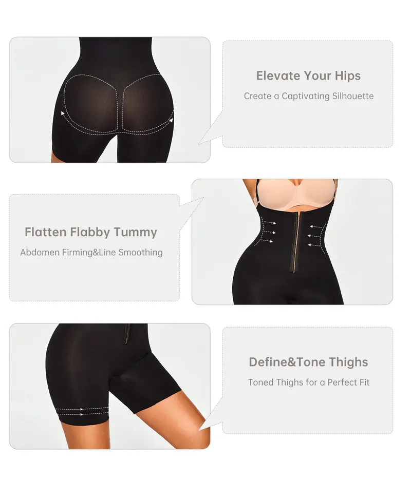 Product Introduction of VVL Christmas Holiday Haul High Waist Shapewear Shorts with Hook and Eye Closure - Featuring Adjustable Comfort Tummy Control Fajas Womenswear 18