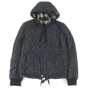 Pre-owned DOLCE & GABBANA Nylon Small Leather Goods Reversible Blouson Jacket Black