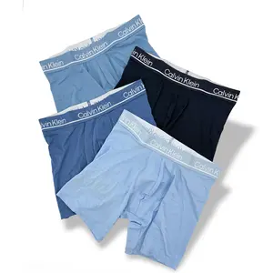 Calvin Klein Microfiber Plus Boxer Brief 4-Pack XL Everyday Comfort Stretch Fit Elastic Logo Waistband Breathable Fabric