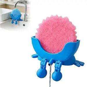 Cute Hanging Sponge Holder with Drainage, Peeing Scrub Sponge Holder, Ponge Holder for Kitchen Sink, Funny Sponge Stand for Kitchen Sink, 3D Printing Countertop Sponge Holders