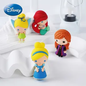 1PC Disney Officially Licensed Tinker Bell Cinderella Little Mermaid 3D Foam Magnet Refrigerator Magnet Cute Cartoon Character Kitchen Fridge Stickers Bookshelf Decoration Accessories Travelling Birthday Gifts