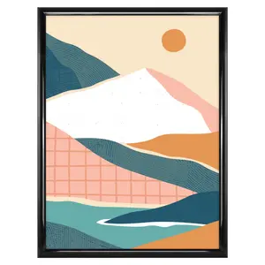 18x24 Rounded Black Poster Frame for Framing Artwork and Photos