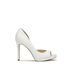 Kimli Peep Toe Pump in Bright White