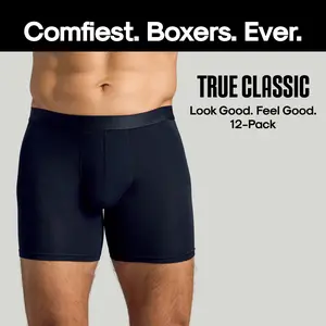 Black Boxer Briefs 12-Pack