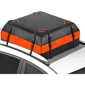 15 Cubic  Roof Rack, Rooftop Cargo Carrier, Soft-Shell Carriers with Anti-Slip Mat for   with/Without Rack