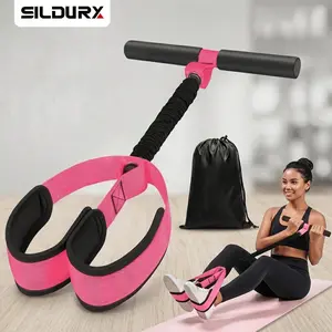 Upgraded Durable Pedal Resistance Band with Handle, Workout Bands, Sit Up Exercise Equipment for Abdomen, Waist, Arm, Core/ABS, Leg