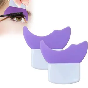 Reusable Silicone Eyelash Mascara & Eye Shadow Protection Shield, 3-In-1 Makeup Tool Pad, Prevents Residue, Reusable Upper/lower Eye Protector