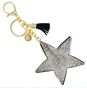 Rhinestone Crystal Cushion Bag Charm - Elegant Accessory for Your Bag