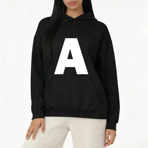 Classic Letter A Initial Hoodie – Comfortable Long Sleeve Alphabet Sweatshirt