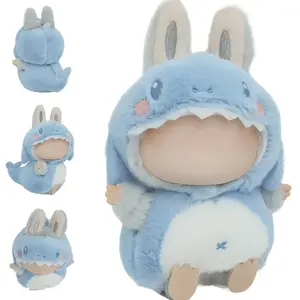 [Cute Labubu Doll Clothes] Cute Cartoon Shark, Bee, Dinosaur Design Outfits - Clothes for Labubu Doll, 6.69inch Doll Fashion Clothes & Accessories, Perfect for Halloween, Birthday Gifts, DIY Clothing Accessories Christmas Gift