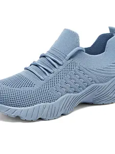 Women's Tennis Sports Shoes, Breathable Thick Sole, Lace-Up Closure, Lightweight Design, Anti-Slip Comfort, Ideal for Daily Wear
