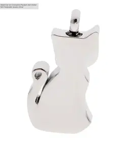 Cat Cremation Urn, Keepsake, Memorial Necklace, Ashes, Blank, Animal, Urn