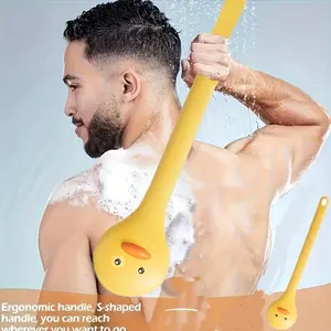 1pc Bath Brush | Soft Bristles for Exfoliating and Massaging Back, Suitable for All Skin Tones, Durable and Easy to Clean, Convenient Design, Essential for Home Spa