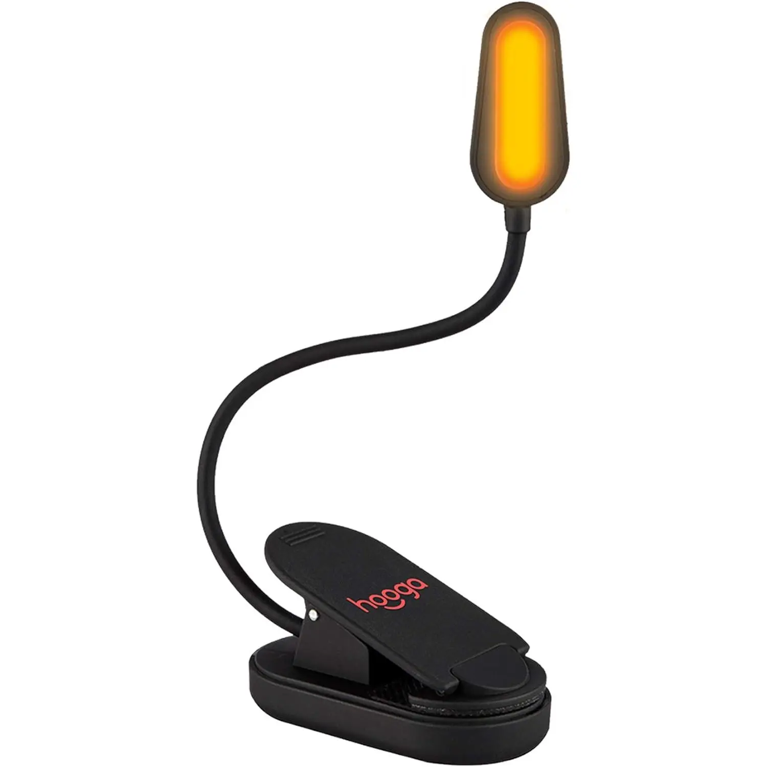 Amber Book Light, Rechargeable Clip-On Blue Light Blocking LED Reading Light, 1600K Warm Eye Care for Bed, Students, Kids, Travel, Nursing, Studying