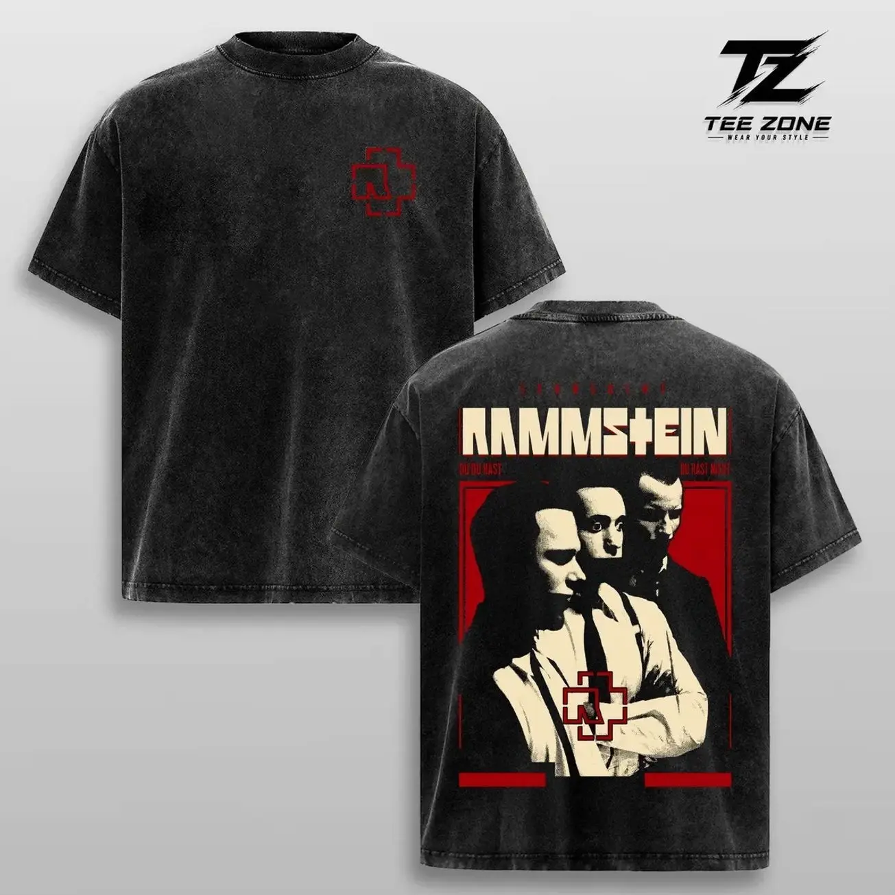 Rammstein Sehnsucht Vintage Washed Oversized Graphic Tee Heavyweight Cotton Industrial Metal Band Shirt German Rock Concert Merch Streetwear YP1