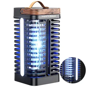 Minimoon Bug Zapper Outdoor 4200V High-Voltage Mosquito Zapper 15W Fly Zapper with 5.9ft Power Cord Easy-Clean Fly Traps Mosquito Trap for Home Patio Courtyard IPX4 Waterproof Stylish Design
