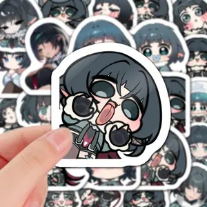 60Pcs Jane Doe Zenless Zone Zero Game Q-version Stickers Decoration Laptop Phone Suitcase Notebook Label Stationery Sticker Gift