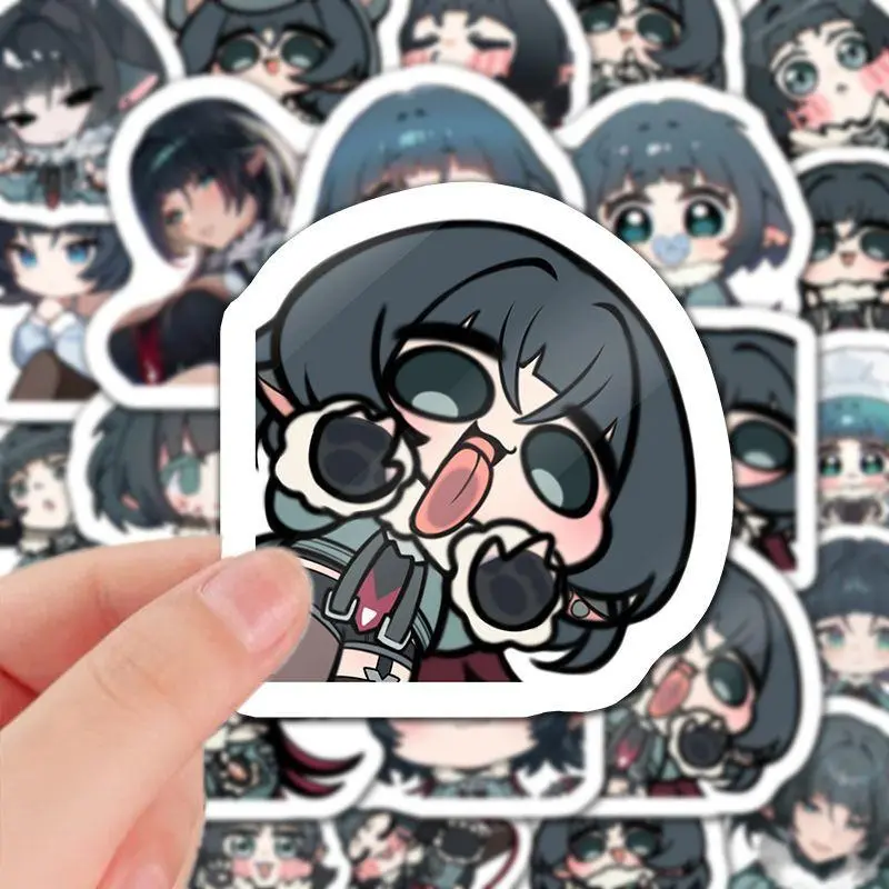 60Pcs Jane Doe Zenless Zone Zero Game Q-version Stickers Decoration Laptop Phone Suitcase Notebook Label Stationery Sticker Gift