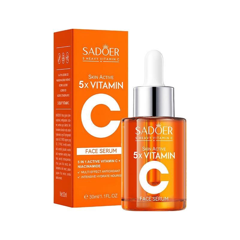 【BUY 2 GET 1 FREE】Vitamin C Face Serum 30MLHydrating Essence with Hyaluronic Acid & Centellafor Dull Skin Uneven Tone Fine Lines Pores Dry SkinMoisturizing Toner