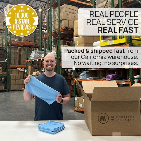 Claro Microfiber Glass Cleaning Cloths (8 Pack) – 2-Step Streak-Free System for Windows, Mirrors & Stainless Steel | Just Add Water, No Chemicals