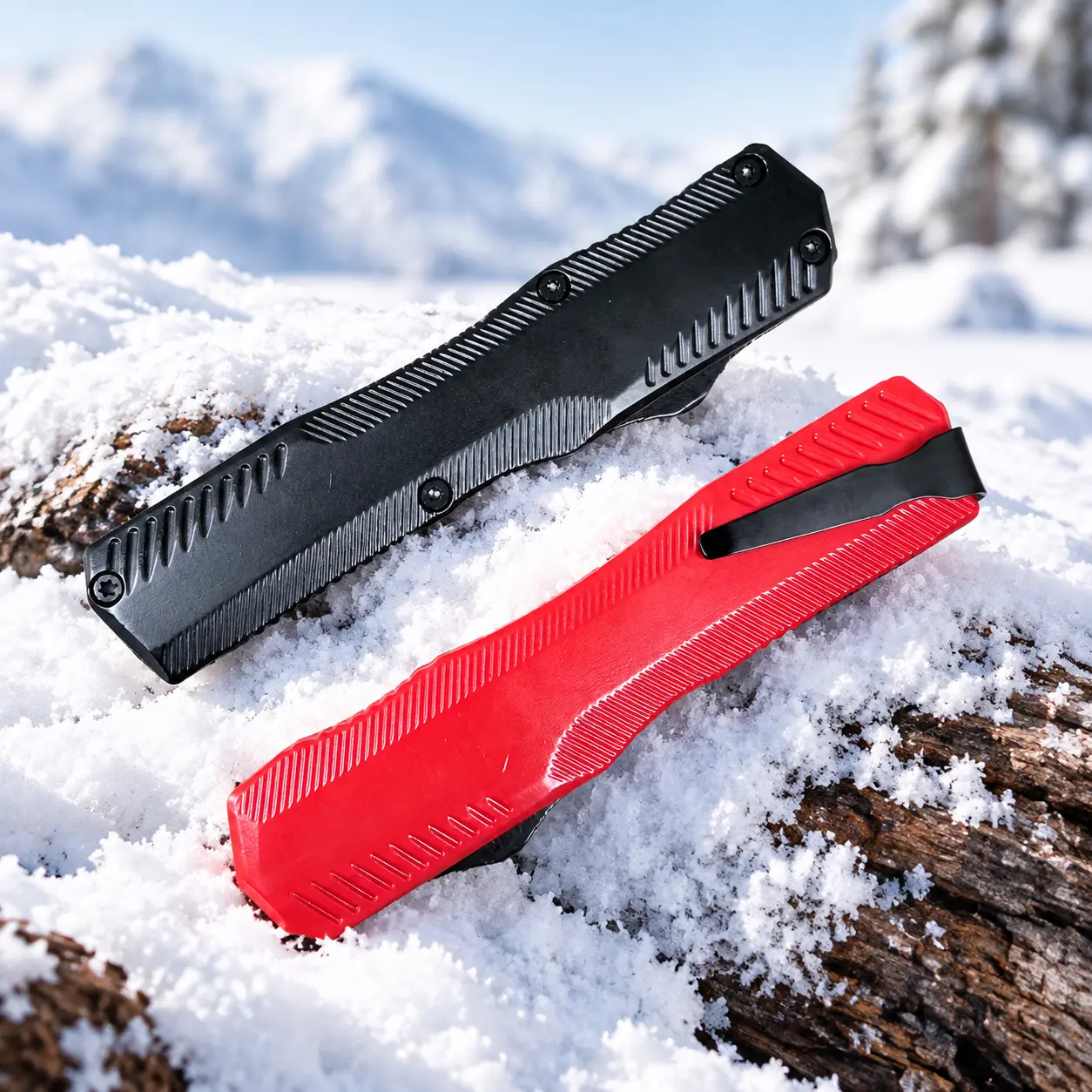 9000 Outdoor EDC Folding Utility Tool, Anti-Slip Textured Handle, for Camping, Hiking & Backcountry Household Cutting Tasks