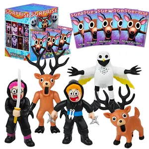 99 Nights in the Forest Action Figure Toys, 5pcs Surprise Blind Box, 3 Inch Deer Owl RAM Monster Figures, Game Fans, Kids, Collectors, Home Decor